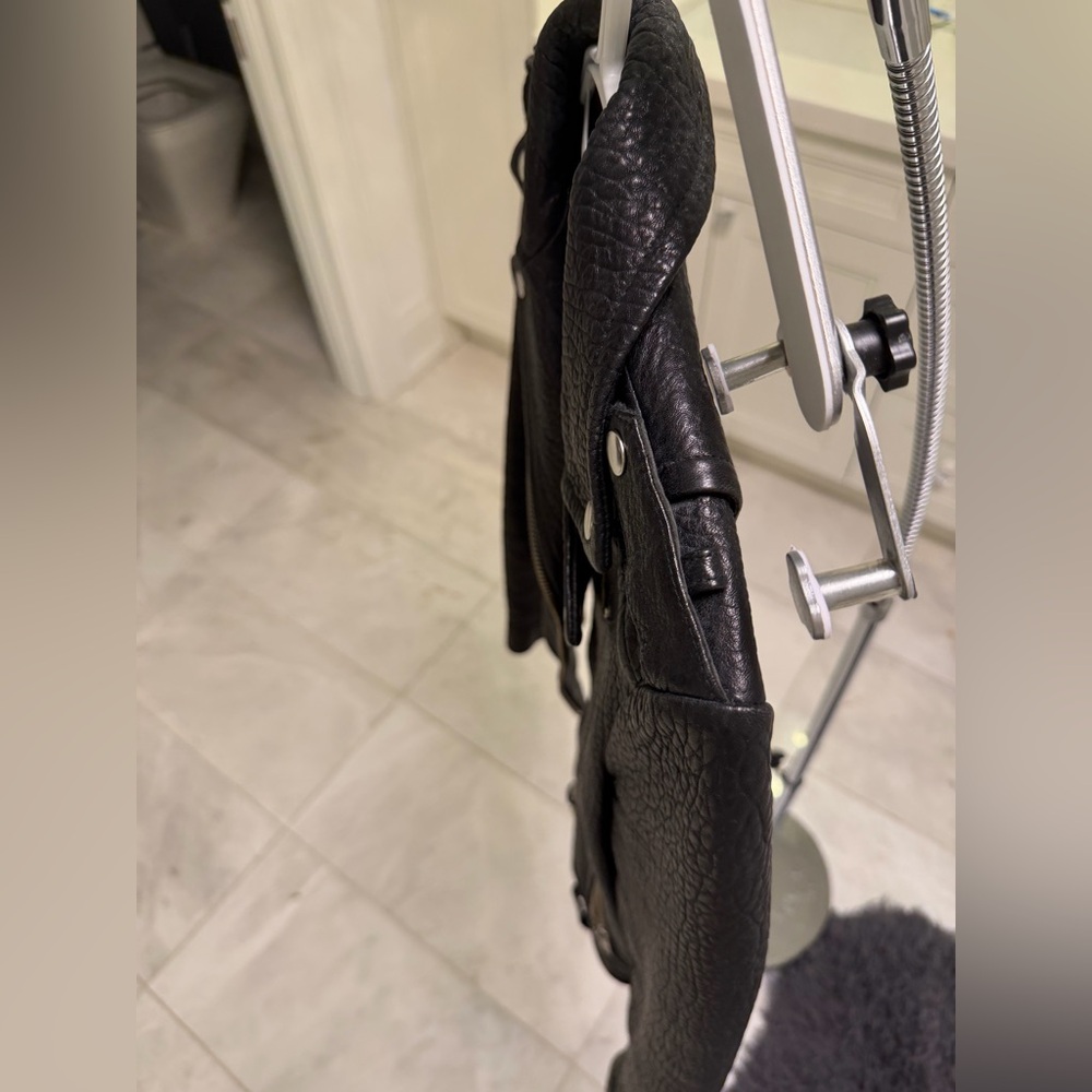 Mackage Black Leather Biker Jacket - Picture 7 of 11